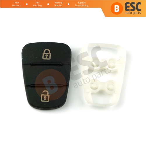 Rubber Pad 2 Button Flip Car Remote Key Shell Insert Case Cover For Hyundai Kia