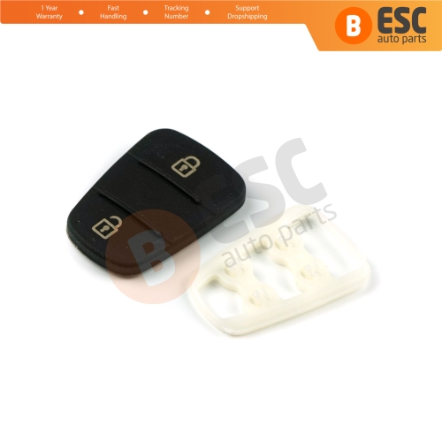 Rubber Pad 2 Button Flip Car Remote Key Shell Insert Case Cover For Hyundai Kia