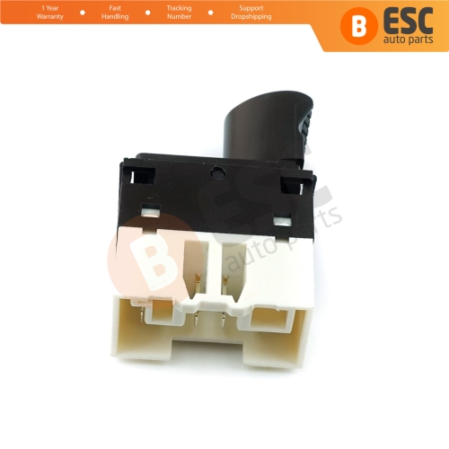 Power Window Switch 6 Pin Front Left Door 98809717 White for Fiat Siena Albea Palio Strada