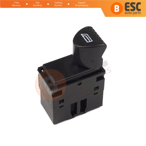 Power Window Switch 6 Pin Front Left Door 98809718 Black for Fiat Siena Albea Palio Strada