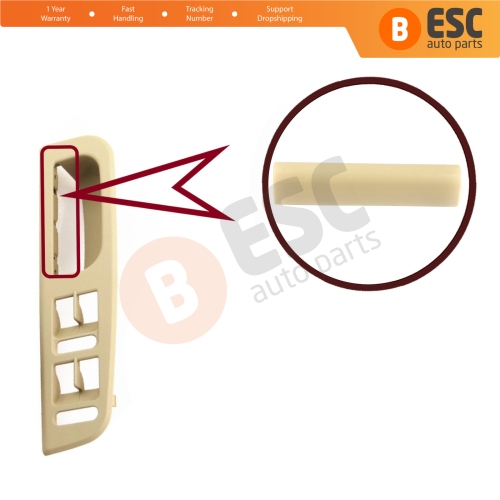 Front Door Handle Pull Trim Cover 3B0867175A BEIGE for VW Passat B5 Bora Jetta Golf MK4 Superb