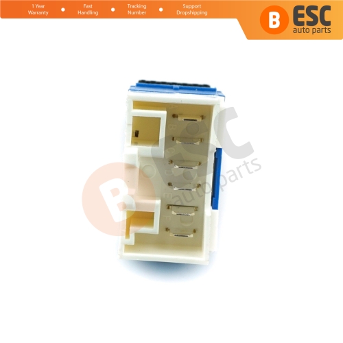 Power Window Switch Button 6 Pin Front Right Door Blue 98809719 For Siena Fiat Albea Palio Strada