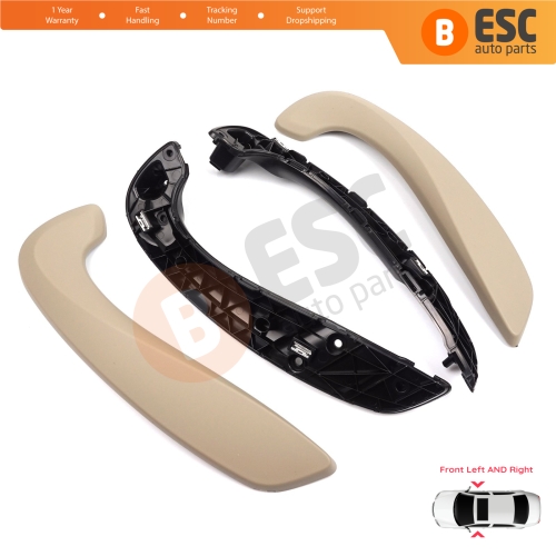 Front Inner Door Handle Grip Beige Left Right for Renault Megane MK3 Fluence 809600015R