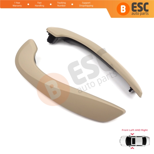 Front Inner Door Handle Grip Beige Left Right for Renault Megane MK3 Fluence 809600015R