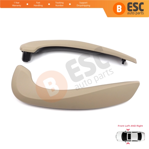 Front Inner Door Handle Grip Beige Left Right for Renault Megane MK3 Fluence 809600015R