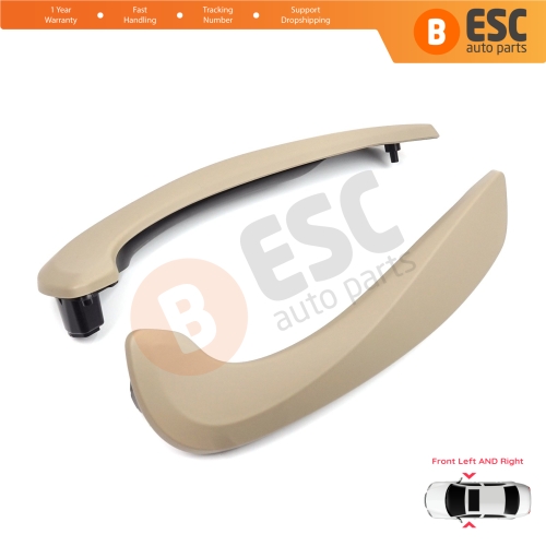 Front Inner Door Handle Grip Beige Left Right for Renault Megane MK3 Fluence 809600015R