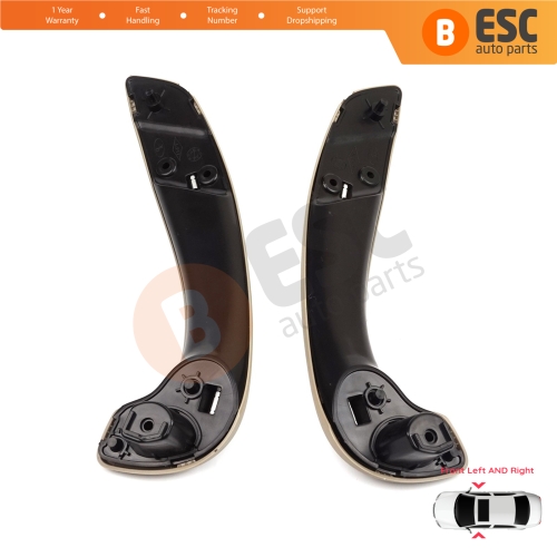 Front Inner Door Handle Grip Beige Left Right for Renault Megane MK3 Fluence 809600015R