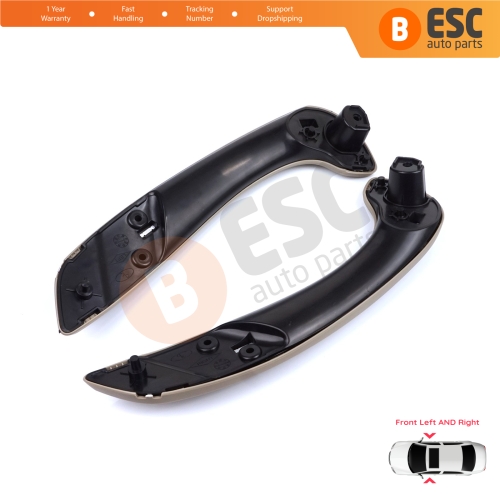 Front Inner Door Handle Grip Beige Left Right for Renault Megane MK3 Fluence 809600015R