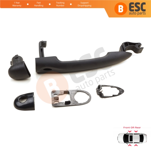 Exterior Door Opener Handle With Sensor Hole 806706656R For Renault Fluence Megane 3 Clio 4 Scenic 3 Captur 1