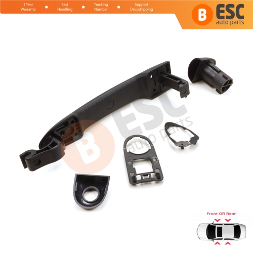 Exterior Door Opener Handle With Sensor Hole 806706656R For Renault Fluence Megane 3 Clio 4 Scenic 3 Captur 1