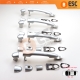 4 Pieces Exterior Door Handle Chrome Color 806B02596R For Renault Fluence Megane 3 Clio 4 Scenic 3 Captur 1