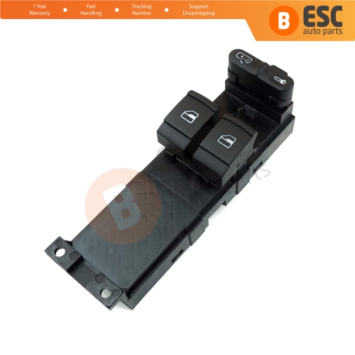 Power Window Control Panel Master Switch Front Driver Side for VW 1J3959857B Seat 1J4 959 857 D