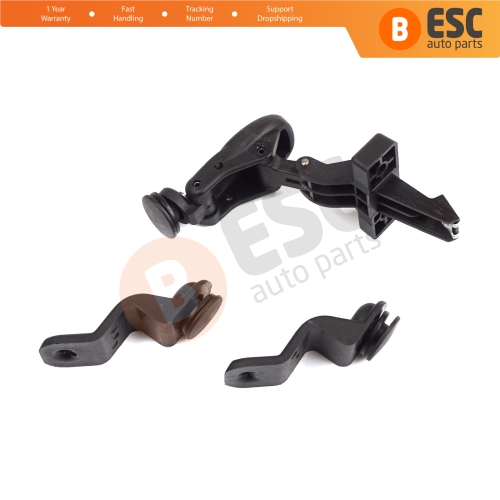 Rear Sliding Window Handle Latch Set 858244 for Fiat Doblo Fiorino Citroen Berlingo Nemo Peugeot Partner Bipper