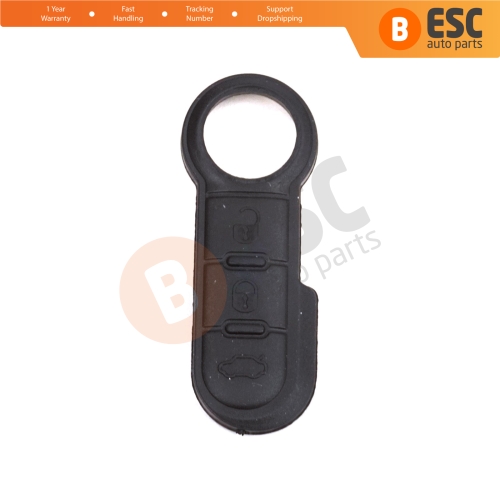 3-Button Remote Control Flip Key Rubber Button Pad Buttons for Fiat Ducato Doblo Punto 500 Bravo Fiorino 71749374