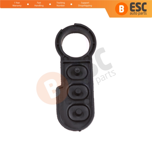 3-Button Remote Control Flip Key Rubber Button Pad Buttons for Fiat Ducato Doblo Punto 500 Bravo Fiorino 71749374