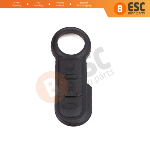 3-Button Remote Control Flip Key Rubber Button Pad Buttons for Fiat Ducato Doblo Punto 500 Bravo Fiorino 71749374