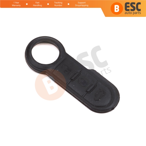 3-Button Remote Control Flip Key Rubber Button Pad Buttons for Fiat Ducato Doblo Punto 500 Bravo Fiorino 71749374