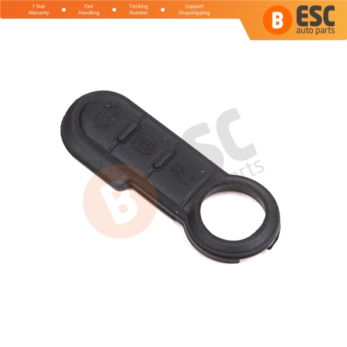 3-Button Remote Control Flip Key Rubber Button Pad Buttons for Fiat Ducato Doblo Punto 500 Bravo Fiorino 71749374