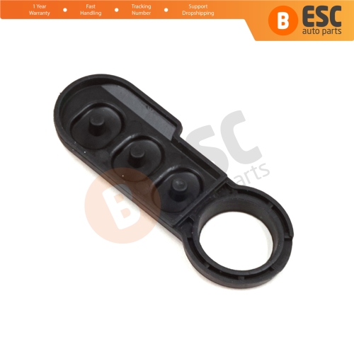 3-Button Remote Control Flip Key Rubber Button Pad Buttons for Fiat Ducato Doblo Punto 500 Bravo Fiorino 71749374