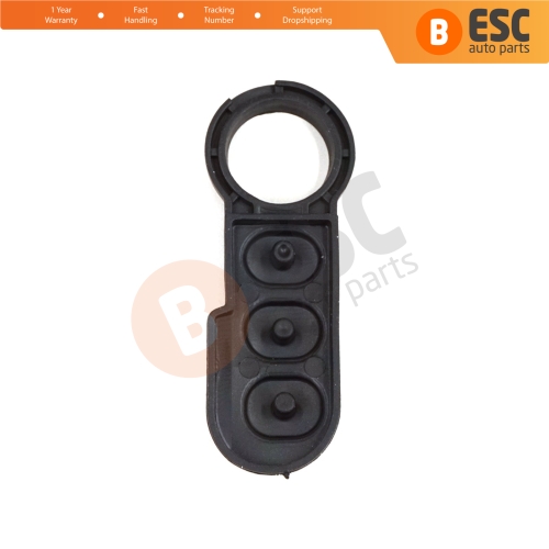 3-Button Remote Control Flip Key Rubber Button Pad Buttons for Citroen Relay Fiat Ducato Peugeot Boxer 71752589