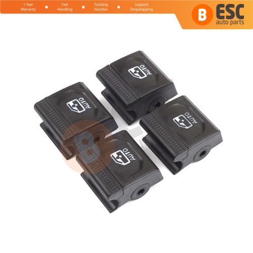 4 Pieces Window Lifter Switch Repair Button Cover for Renault Clio MK5 Captur MK2 5-Doors 254107073R