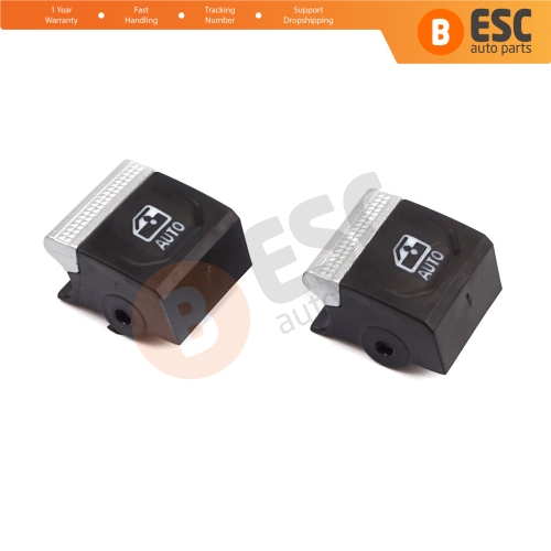 2 Pieces Window Lifter Switch Repair Button Cover for Renault Clio MK5 Captur MK2 5-Doors 254107001R