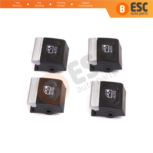 4 Pieces Window Lifter Switch Repair Button Cover for Renault Clio MK5 Captur MK2 5-Doors 254107001R