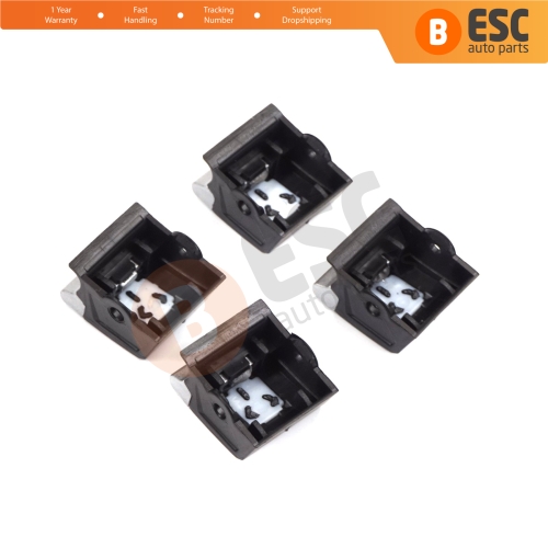 4 Pieces Window Lifter Switch Repair Button Cover for Renault Clio MK5 Captur MK2 5-Doors 254107001R