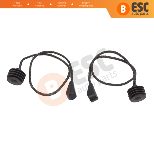 Rear Parcel Shelf String Cord Retaining Strap Set 7356378450E for Fiat Egea Tipo 356H 357H Hatchback 2015-On