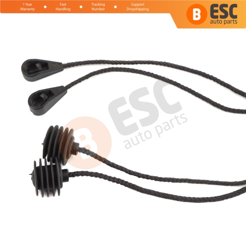 Rear Parcel Shelf String Cord Retaining Strap Set 7356378450E for Fiat Egea Tipo 356H 357H Hatchback 2015-On