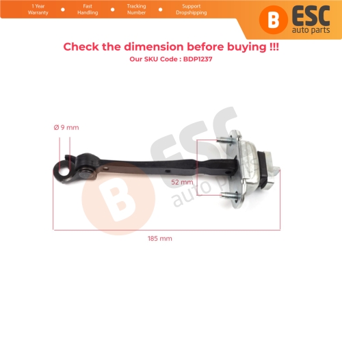 Rear Door Hinge Stop Check Strap Limiter 42467901 for Vauxhall Opel Mokka A J13 2013-2020