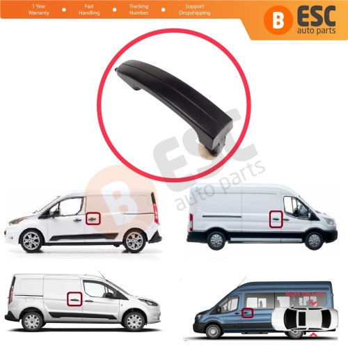 Side Sliding Exterior Door Opener Handle for Ford Transit V363 MK8 Connect V408 Custom V362 BK21V26600AA