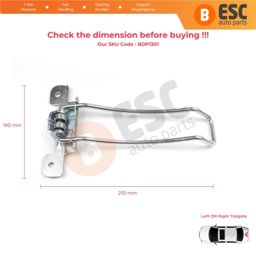 Rear Trunk Door Hinge Stop Check Strap Limiter for Iveco Daily 1999-2014 500365957