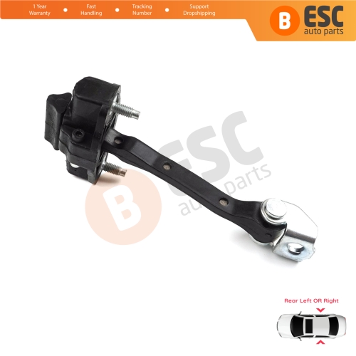 Rear Door Hinge Stop Check Strap Limiter for Citroen C4 Cactus 2014-On 9801290880