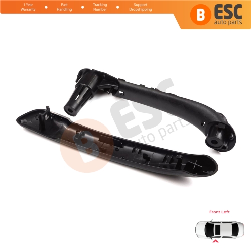 Front Left Inner Door Handle Grip Black for Renault Kangoo MK2 Citan W415 NV250 2007-2021 8200548971