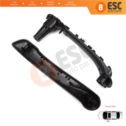 Front Left Inner Door Handle Grip Black for Renault Kangoo MK2 Citan W415 NV250 2007-2021 8200548971