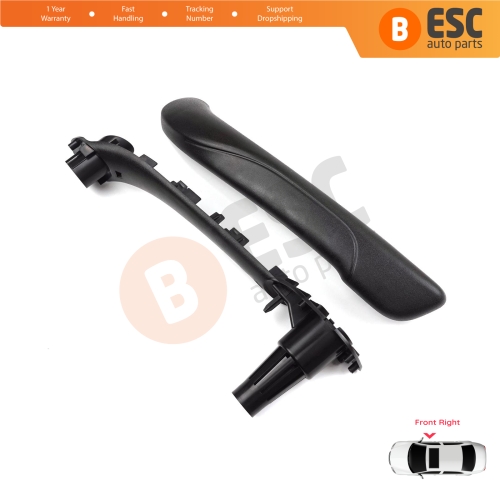 Front Right Inner Door Handle Grip Black for Renault Kangoo MK2 Citan W415 NV250 2007-2021 8200548972