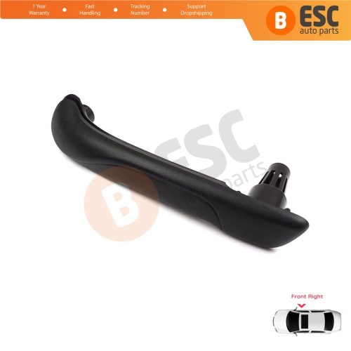 Front Right Inner Door Handle Grip Black for Renault Kangoo MK2 Citan W415 NV250 2007-2021 8200548972