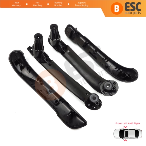 Front Inner Door Handle Grip Black Left Right for Renault Kangoo MK2 Citan W415 NV250 2007-2021 8200548971 8200548972