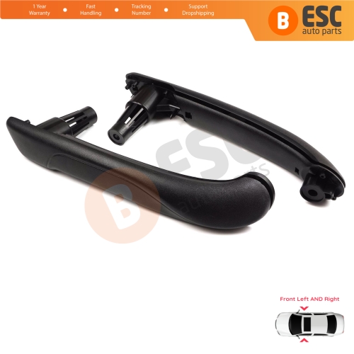 Front Inner Door Handle Grip Black Left Right for Renault Kangoo MK2 Citan W415 NV250 2007-2021 8200548971 8200548972