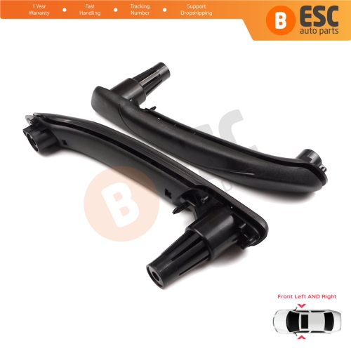 Front Inner Door Handle Grip Black Left Right for Renault Kangoo MK2 Citan W415 NV250 2007-2021 8200548971 8200548972