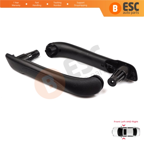 Front Inner Door Handle Grip Black Left Right for Renault Kangoo MK2 Citan W415 NV250 2007-2021 8200548971 8200548972