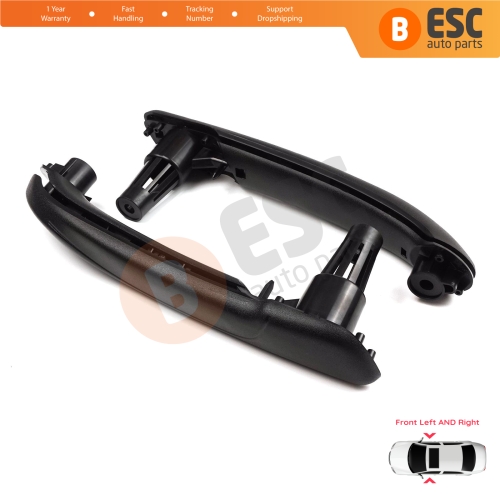 Front Inner Door Handle Grip Black Left Right for Renault Kangoo MK2 Citan W415 NV250 2007-2021 8200548971 8200548972