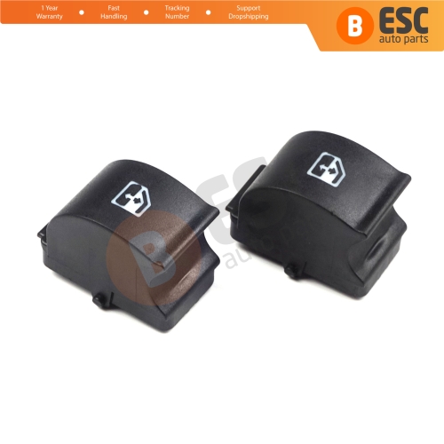 2 Pieces Window Switch Repair Button Cover 735417033 for Fiat Citroen Peugeot