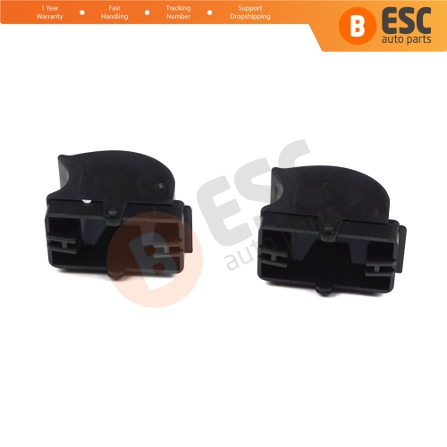 2 Pieces Window Switch Repair Button Cover 735417033 for Fiat Citroen Peugeot