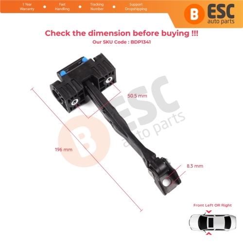 Front Door Hinge Brake Stop Check Strap Limiter for VW Golf MK7 5G 2012-2020 4/5 Door Alltrack Sportsvan Variant e-Golf 5G0837249A