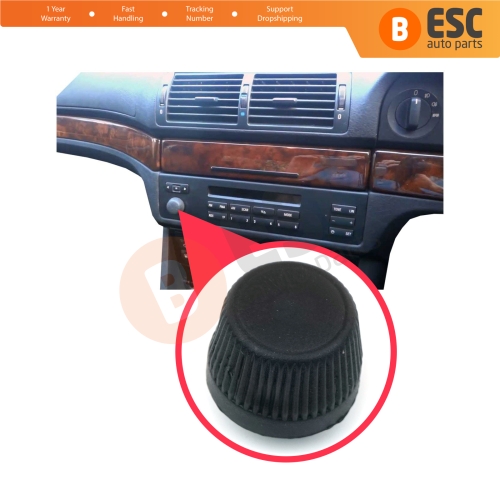 Radio CD Plastic Knob 65828372162 for BMW X5 E39 E38