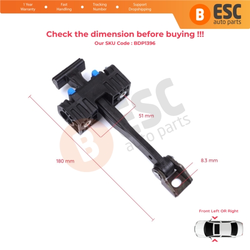 Front Door Stop Check Assy Limiter Strap for BMW 3 Series F30 F31 F35 F80 M3 LCI 2012-2019 51217446717