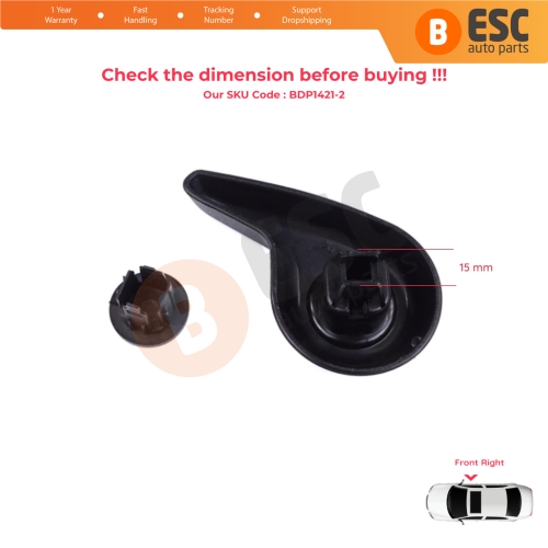 Front Right Manual Seat Recliner Adjuster Handle Black for Renault Megane MK4 B9A K9A Talisman LP KP 2015-On 874016692R