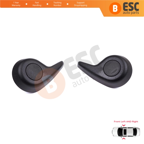 Front Manual Seat Recliner Adjuster Handle Set Black for Renault Megane MK4 B9A K9A Talisman LP KP 2015-On 874519982R 874016692R